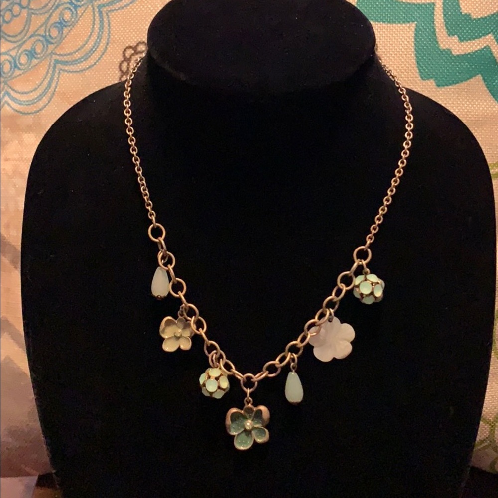 AEO Green Charm Necklace